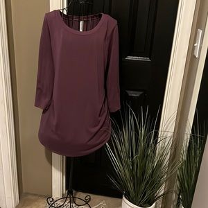 Long sleeve plum shirt
